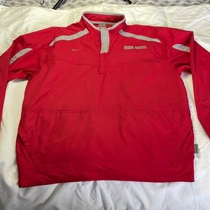 Nike Team - Ohio State - Windbreaker Pullover. Medium.